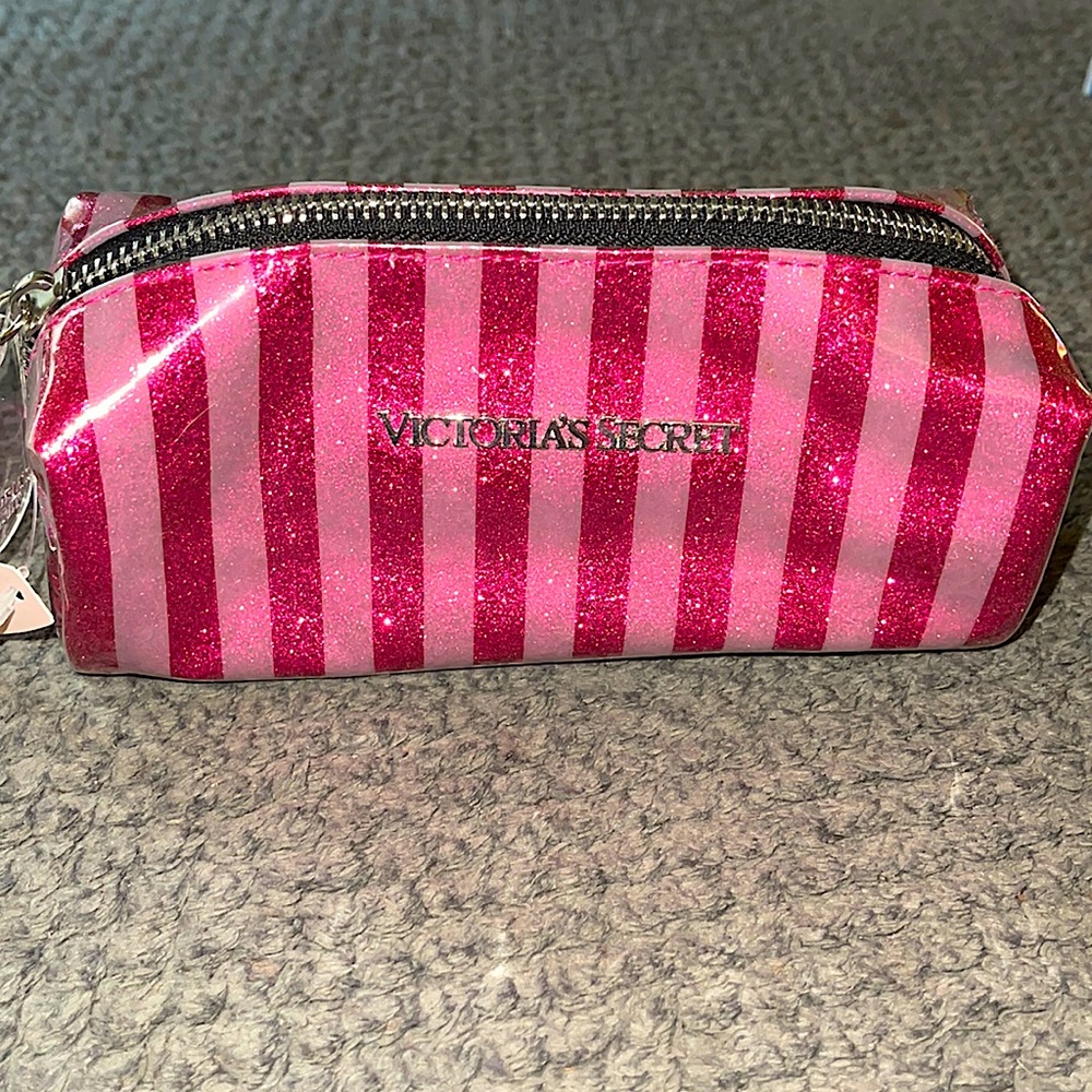 Pink Victoria Secret small makeup bag